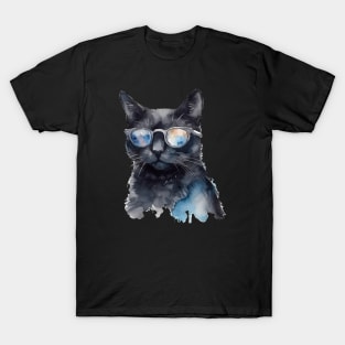 Cool Black Cat T-Shirt